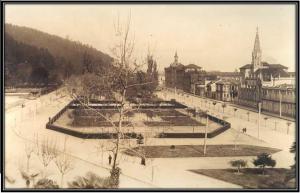 Parque Ecuador entre los años 1920-1925. Gentileza de don Alejandro Mihovilovich